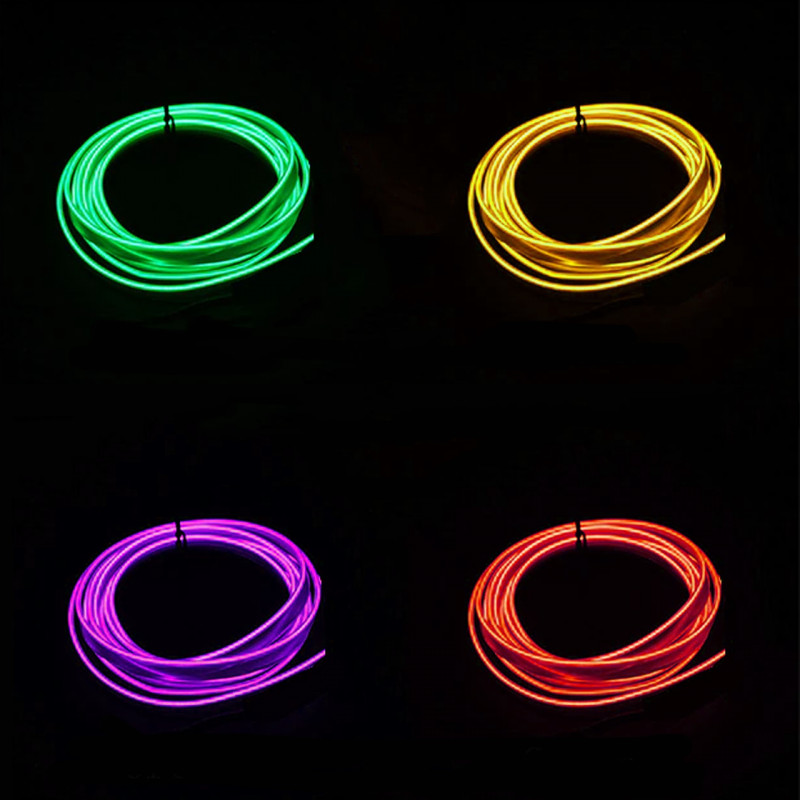 Світлодіодна стрічка для авто неонове свічення з відсіком на вибір (Mix colour) фото - 2