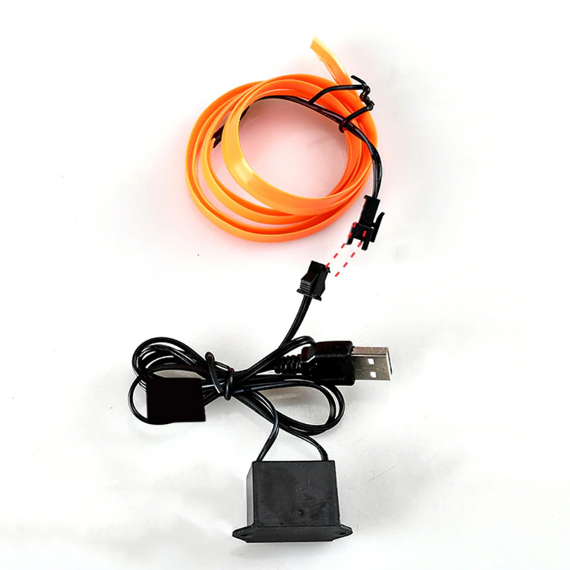 Світлодіодна стрічка для авто неонове свічення з відсіком на вибір (Mix colour) фото - 5