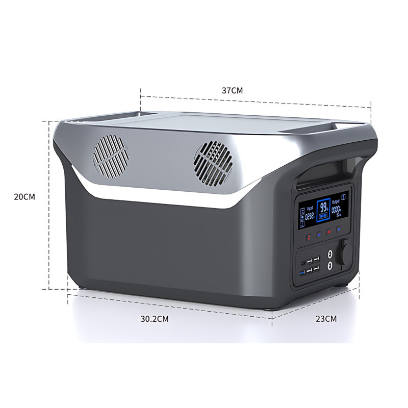 Портативная зарядная станция Sine Power 1000W 25.6V 30A с чистой синусоидой, фонариком и беспроводной зарядкой фото - 10