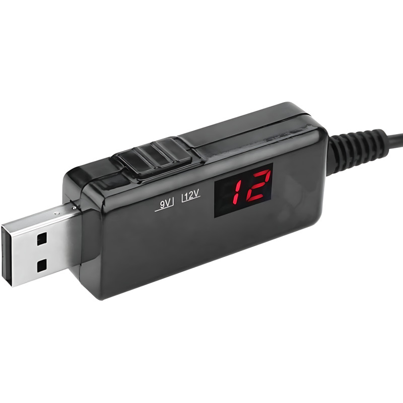 Кабель для роутера USB-DC, що підвищує перетворювач постійного струму  5.5-2.1 + 3.5-1.35 мм фото - 2