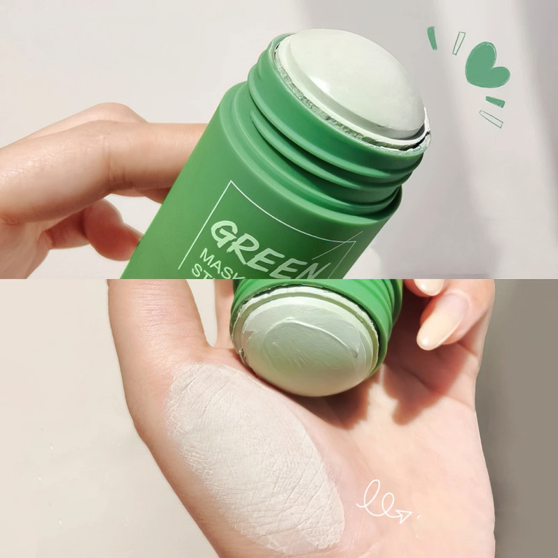 Маска для обличчя Green Tea Mask Stick від Nicor з екстрактом зеленого чаю, глиняна, у формі стика фото - 2
