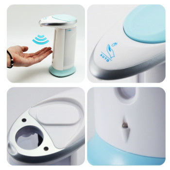 Сенсорний дозатор для мила Soap Magic, мильниця на батарейках сенсорна, біла