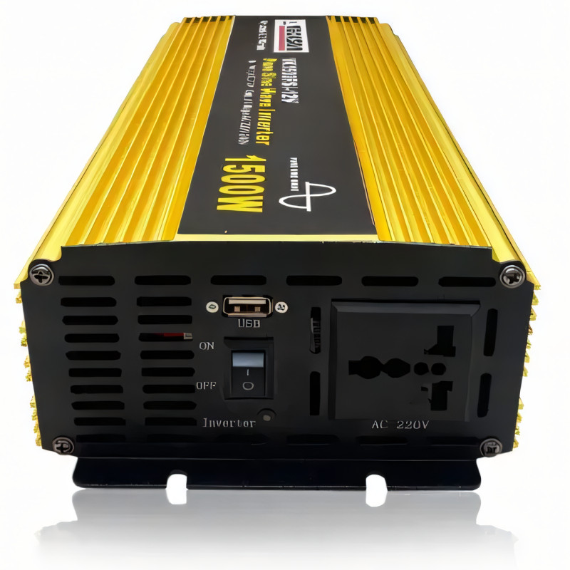 Автомобільний перетворювач напруги 1500 W, VACKSON PURE SINE INVERTER VK1500PSI-12V, чиста синусоїда фото - 2