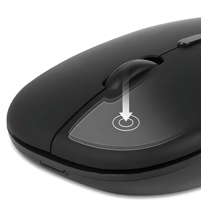 Бездротова клавіатура та миша 9212-BT Bluetooth, акумуляторна клавіатура 79 клавіш + оптична миша фото - 3