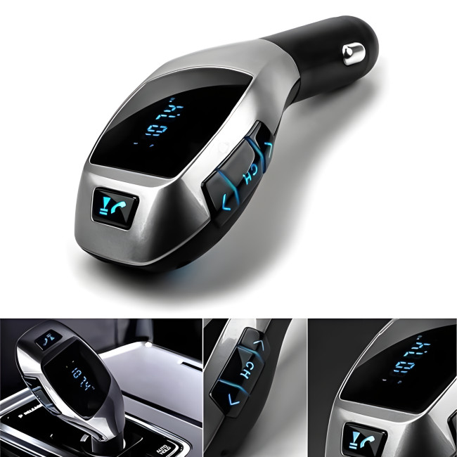 ФМ модулятор в машину FM MOD. X5 BT Bluetooth трансмиттер для авто