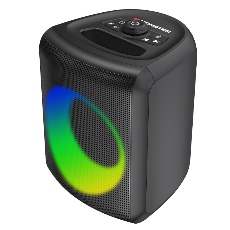 Bluetooth-колонка Monster Musicbox 40W, мінідинамік MS22150 — вологозахист IPX5, RGB-підсвітка, Li-Ion 2000 мА·год фото - 3