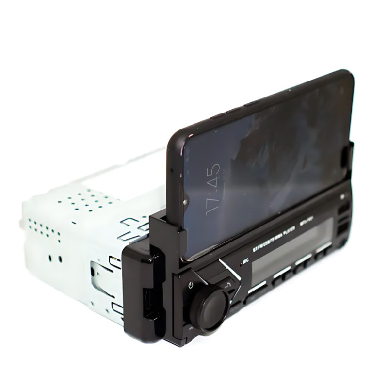 Автомагнітола MP3 7001 BT з тримачем для телефона — 1DIN, Bluetooth, FM, USB, AUX, 45W x 4, RGB-підсвітка фото - 5