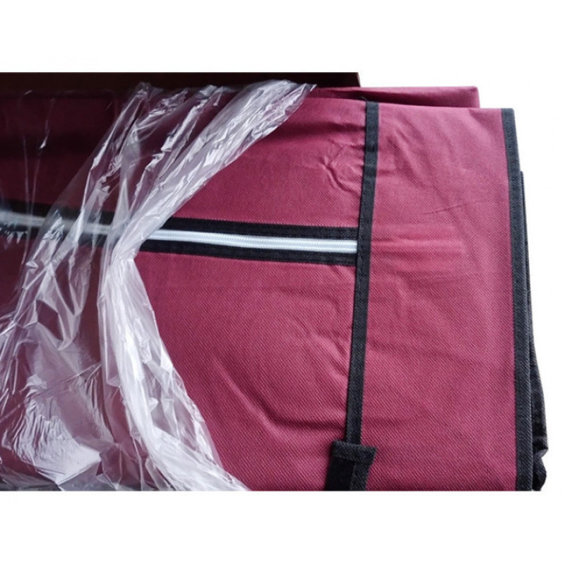 Шафа тканинний HCX на 3 секції 88130 bordo 130х45х175 см фото - 6