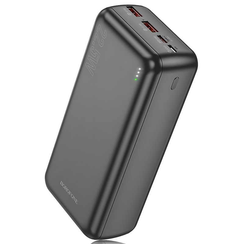 Внешний аккумулятор BOROFONE BJ38B 30000mAh – 22.5W QC + 20W PD, 3 выхода, LED-индикатор фото - 2