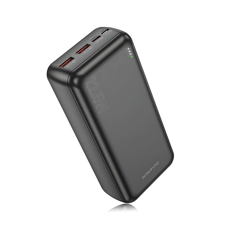 Внешний аккумулятор BOROFONE BJ38B 30000mAh – 22.5W QC + 20W PD, 3 выхода, LED-индикатор фото - 4