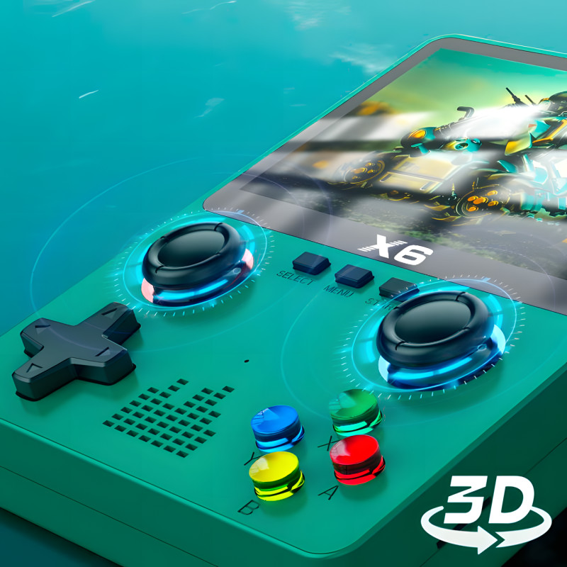 Портативна ігрова консоль приставка X6 3,5" IPS-екран, 10000 ігор 11 емуляторів, 2000 мА·год фото - 6