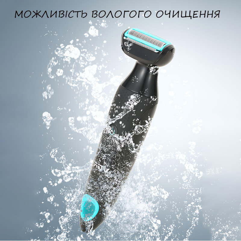Електробритва 2 в 1 VGR V601 з тримером, акумуляторна бритва + тример для бороди, вусів, тіла, 500 мА·год, USB фото - 8