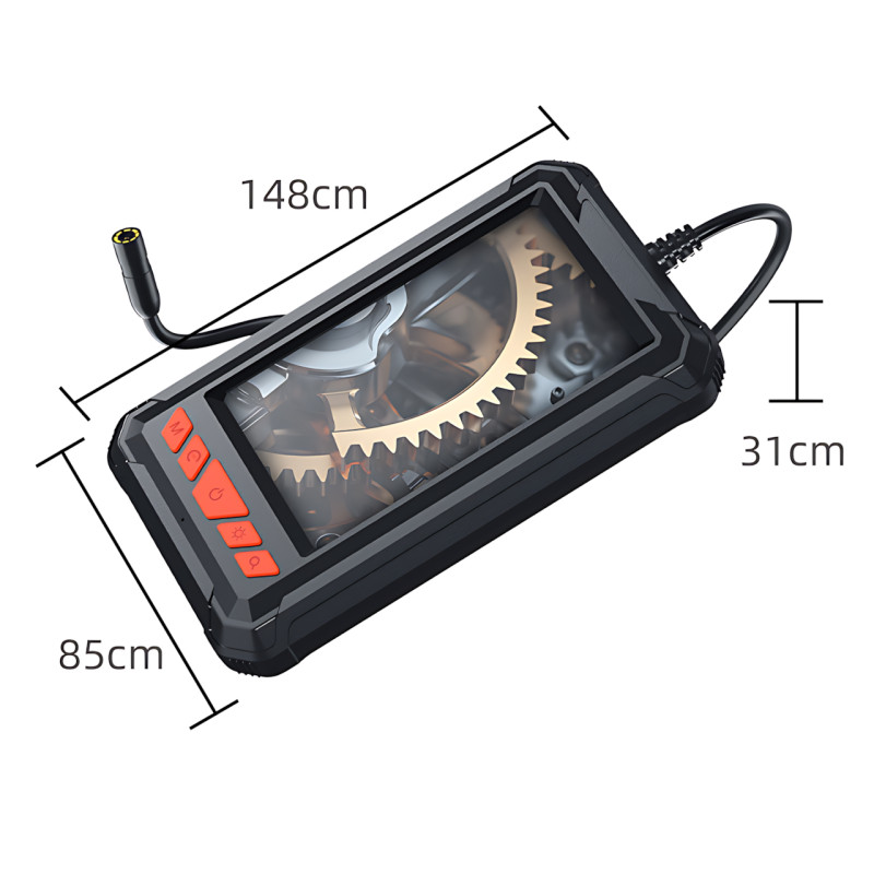 Професійний ендоскоп P380 з екраном 4.3", Full HD 1080P, камера 8 мм, кабель 5 м, 8 LED-підсвітка, запис фото та відео, IP67 фото - 9