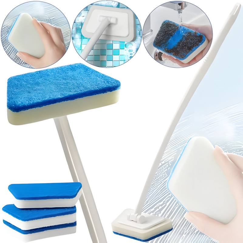 Щітка, швабра для очищення підлоги, з довгою ручкою Glass eraser LY-516 фото - 2