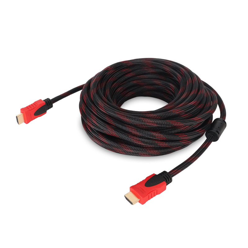 Кабель HDMI-HDMI Pro vision, 10 метрів, 1080 р, версія 1.4, з фільтрами та захисним переплетенням фото - 5