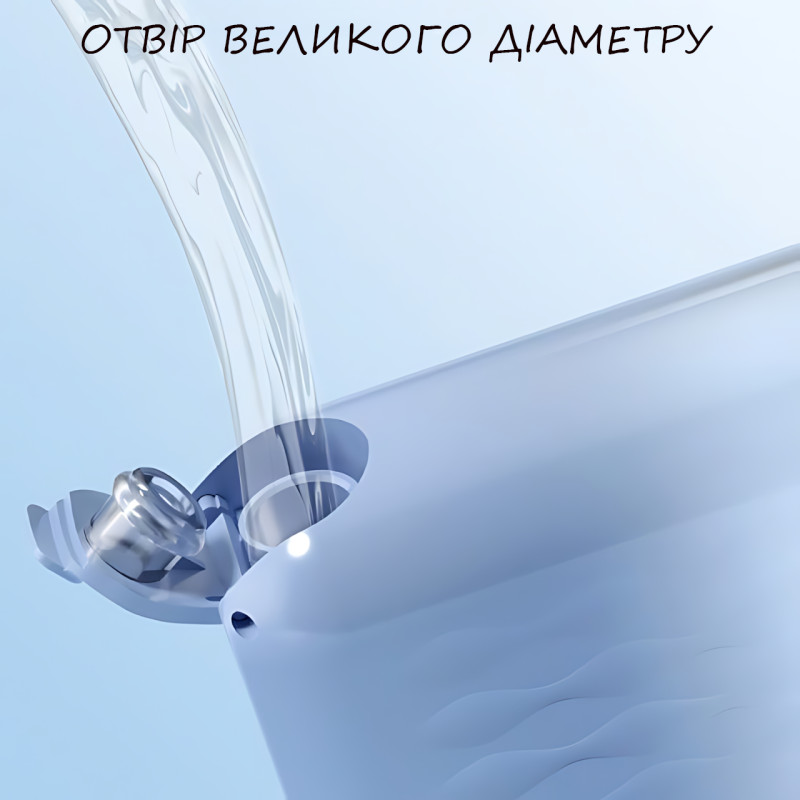Іригатор порожнини рота портативний із зарядкою від USB, імпульсний очисник зубів LY-314 з 4 насадками фото - 7