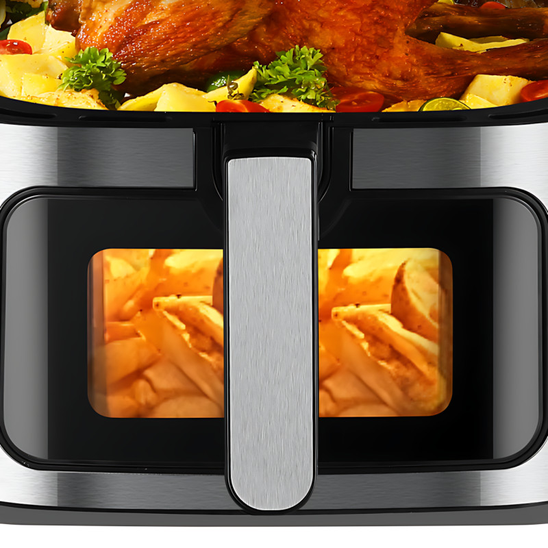 Аерогриль Zip line top XXXL MS-4804DW, 3800 Вт, 8 л, потужний аерофритюр з LED-дисплеєм, сенсорне керування фото - 5