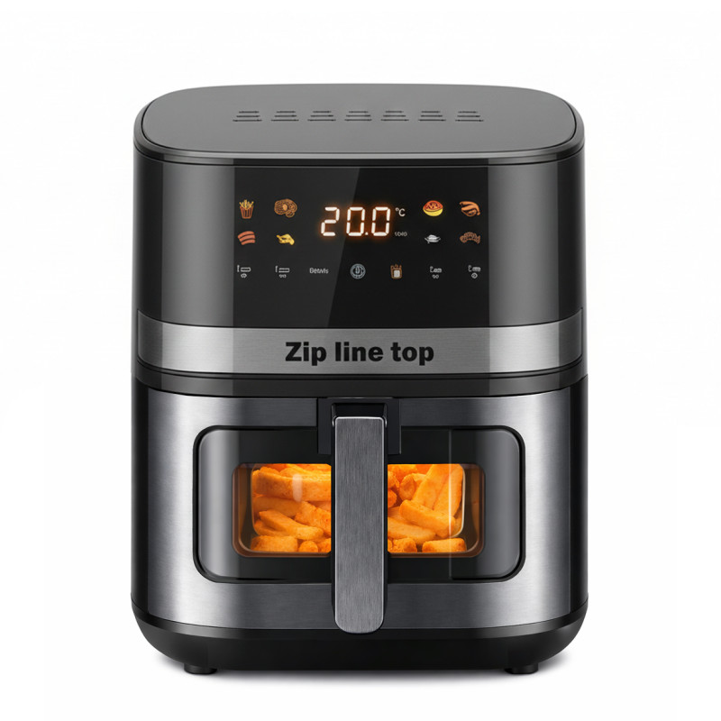 Аерогриль Zip line top XXXL MS-4804DW, 3800 Вт, 8 л, потужний аерофритюр з LED-дисплеєм, сенсорне керування фото - 2