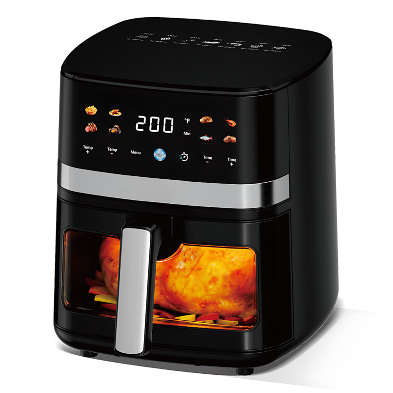 Аерогриль Zip line top XXXL MS-4804DW, 3800 Вт, 8 л, потужний аерофритюр з LED-дисплеєм, сенсорне керування фото - 3