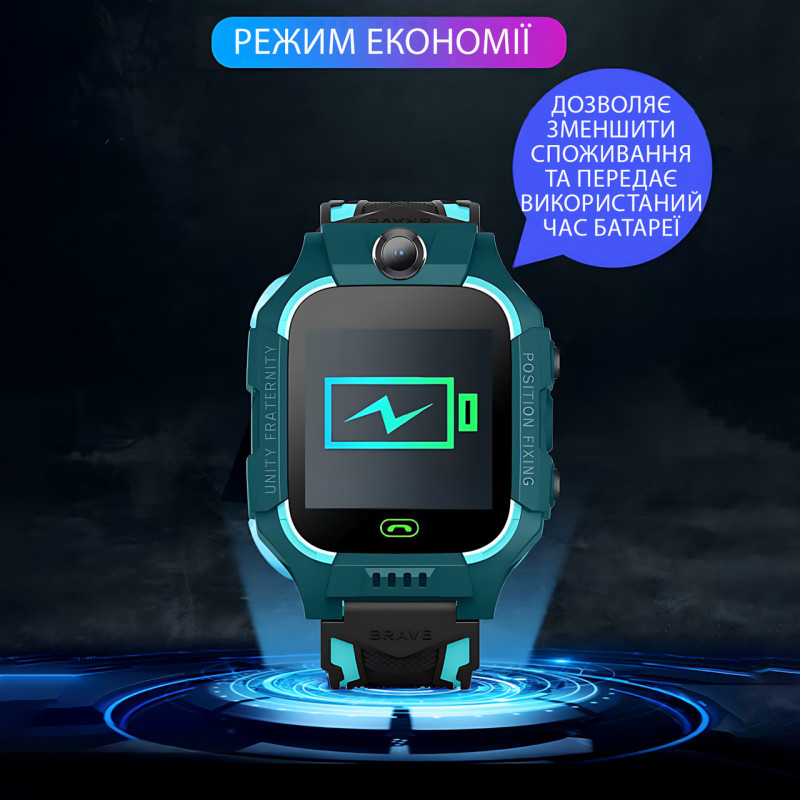 Дитячий розумний годинник 4G з GPS і LBS відстеженням, кнопкою — SOS, камерою 8 Мп, ігри, ліхтарик Фіолетовий фото - 6