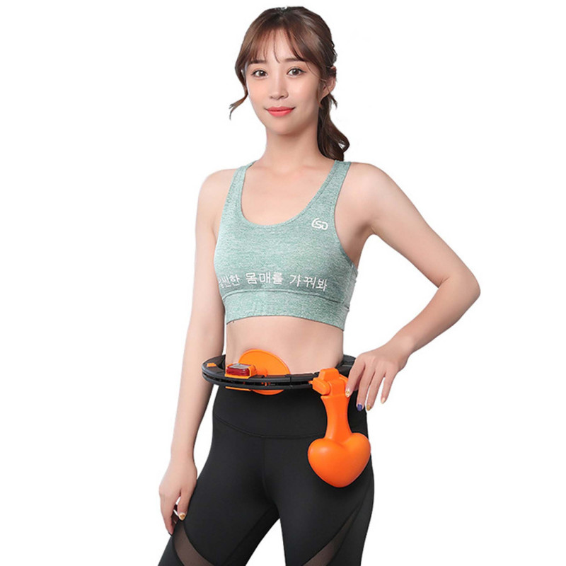 Цифровой хула-хуп с утяжелителем Hoola - Smart Gym с регулируемой талией фото - 2