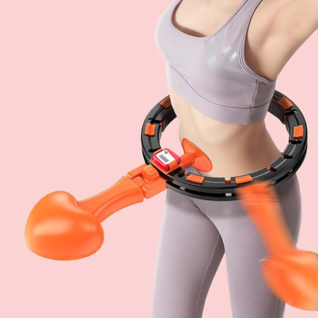 Цифровой хула-хуп с утяжелителем Hoola - Smart Gym с регулируемой талией