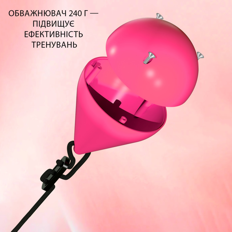 Массажный хулахуп SMALL box разборный, регулируемый, с утяжелителем, 24 секции, розовый фото - 7