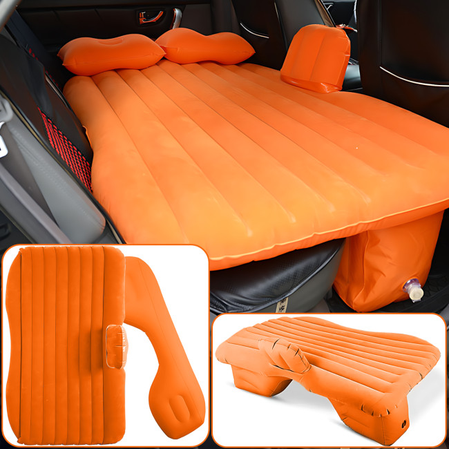 Надувной автомобильный матрас Car Mattress (140x87x45 см) с подушками, насосом 12V, велюровым покрытием