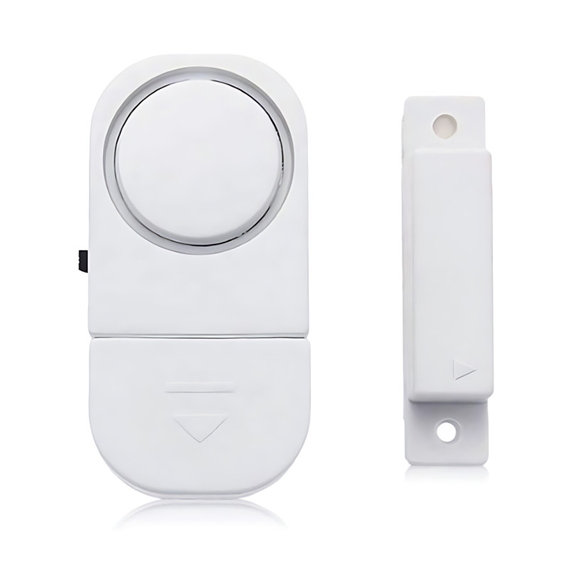 Беспроводная сигнализация для дверей и окон MA663 Door and Window Alarm,  звуковой датчик 120 дБ, питание от батареек, белый фото - 2 Беспроводная сигнализация для дверей и окон MA663 Door and Window Alarm,  звуковой датчик 120 дБ, питание от батареек, белый фото - 2