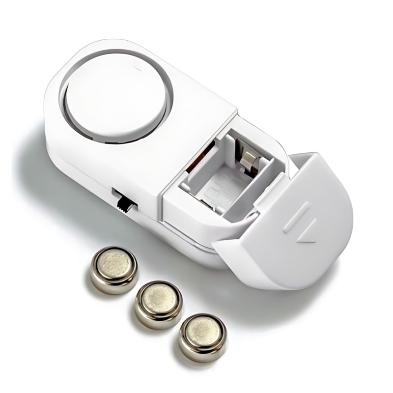 Беспроводная сигнализация для дверей и окон MA663 Door and Window Alarm,  звуковой датчик 120 дБ, питание от батареек, белый фото - 6 Беспроводная сигнализация для дверей и окон MA663 Door and Window Alarm,  звуковой датчик 120 дБ, питание от батареек, белый фото - 6