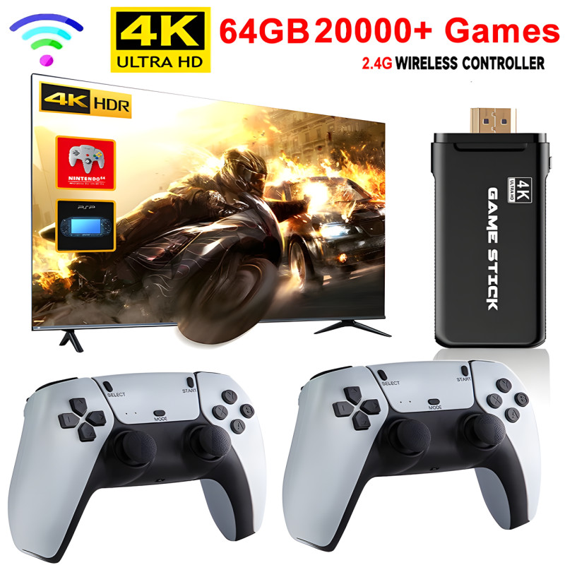 Ігрова консоль/приставка 2.4G WIRELESS CONTROR GAMEPAD 4K M8PRO, Два джойстики фото - 8