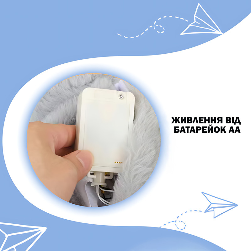 Успокаивающая мягкая игрушка-обнимашка выдра ночник для сна с функцией дыхания и подсветки Серый фото - 8