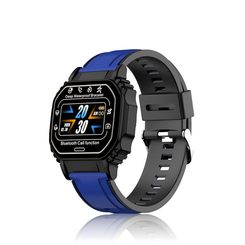 Смарт-часы Smart Watch B3-2 с пульсометром, шагомером и уведомлениями, экран 1.33&Prime; 320&times;240, Bluetooth 4.2, IP67, Android / iOS Черно-синий фото - 6
