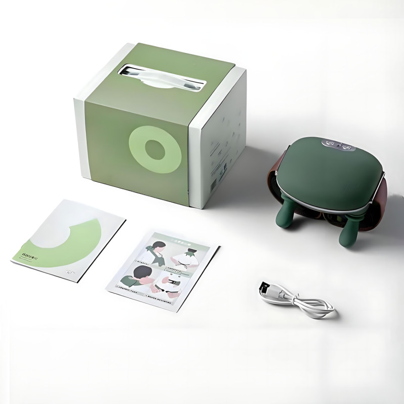 Беспроводной аккумуляторный массажер для шеи и плеч FZ-831 Hand Shiatsu 4D с подогревом, портативный, глубокий массаж спины фото - 10