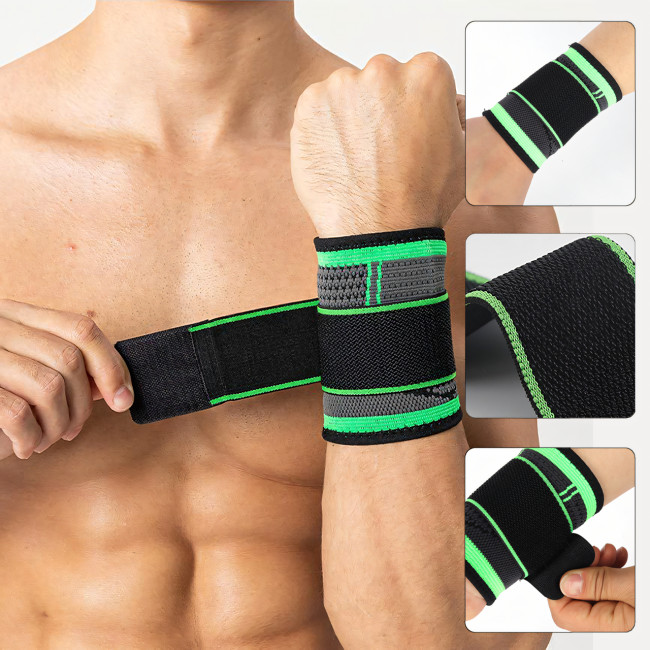 Компресійний бандаж на кисть pressurized wristbands, еластичний бинт на зап'ястя для занять спортом, липучка
