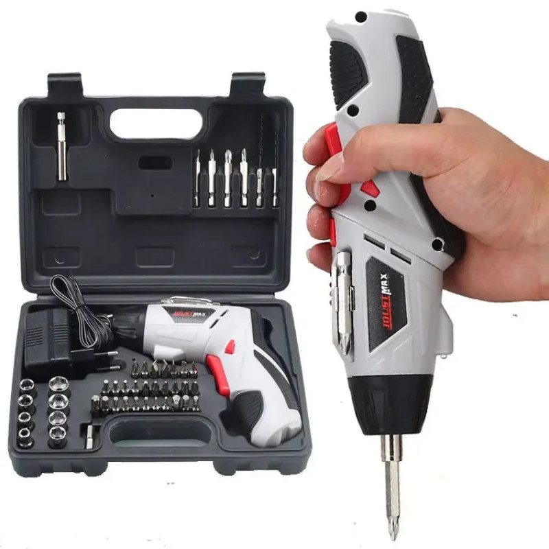 Акумуляторна викрутка на 4.8v + насадки, валіза RD00-35 фото - 2