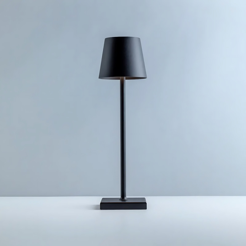 Настільна акумуляторна лампа Cozy 5 Вт 5200mA, USB-світильник IP-54, 3000K, у скандинавському стилі, чорний фото - 2