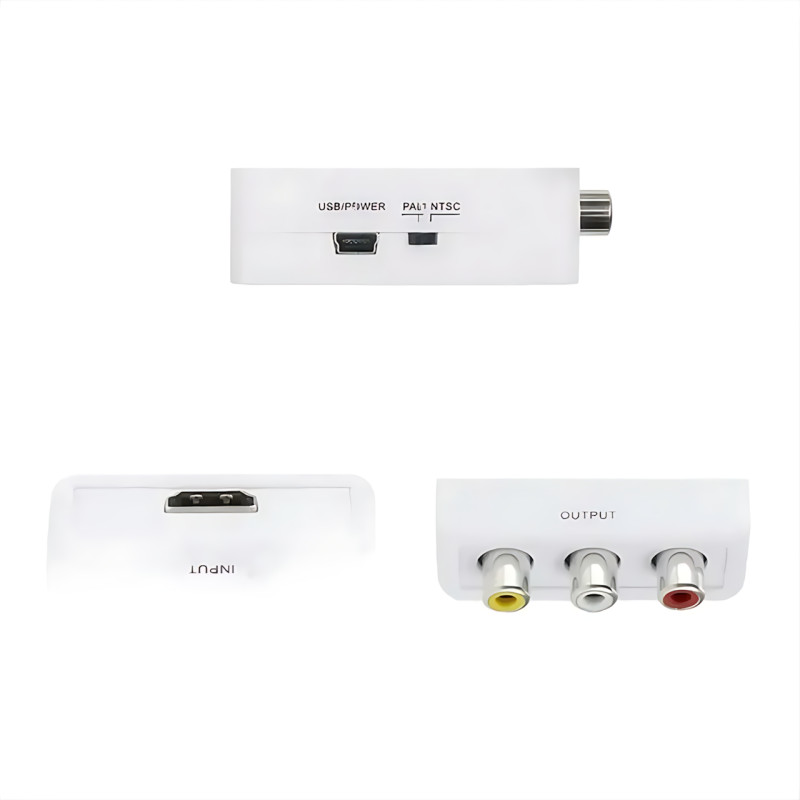 Конвертер HDMI to AV (RCA) UKC AV-001 з USB-живленням &mdash; перехідник HDMI &rarr; CVBS + аудіо L/R, PAL/NTSC, підтримка 1080p, HDMI 1.4 фото - 7