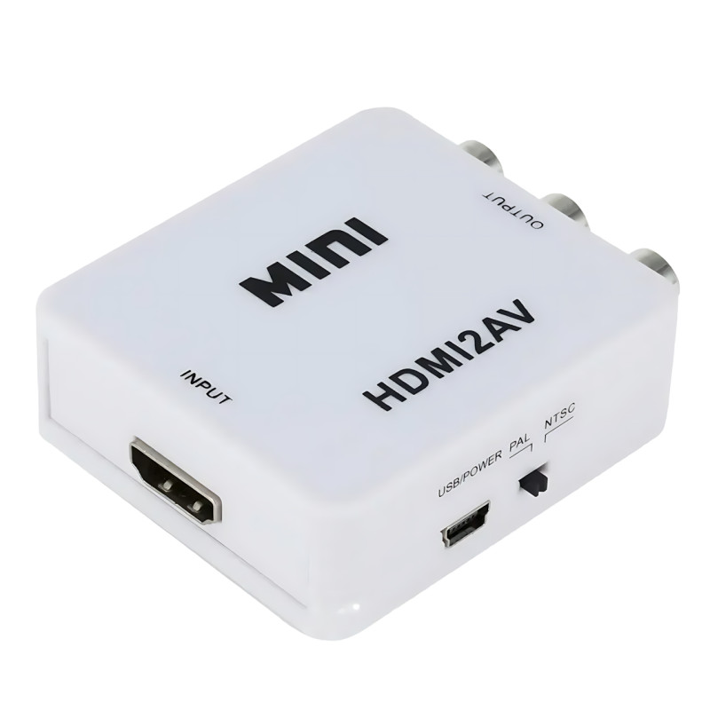 Конвертер HDMI to AV (RCA) UKC AV-001 з USB-живленням &mdash; перехідник HDMI &rarr; CVBS + аудіо L/R, PAL/NTSC, підтримка 1080p, HDMI 1.4 фото - 3
