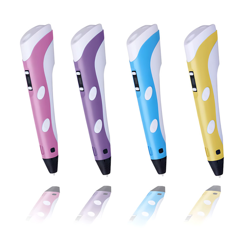 3D-ручка 6 поколения 3DPen-6 с LCD + графический планшет 8.5", набор для 3D-рисования, 100 м PLA, регулировка температуры фото - 3