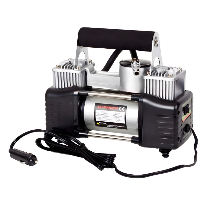 Компресор автомобільний двопоршневий Air Compressor 12v 628-4x4 фото - 2