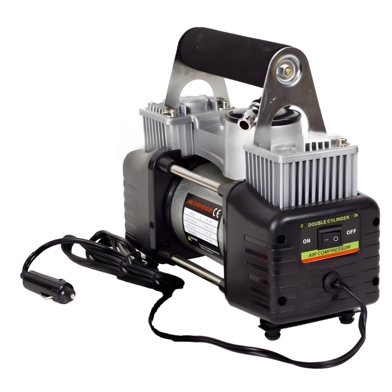 Компресор автомобільний двопоршневий Air Compressor 12v 628-4x4 фото - 3