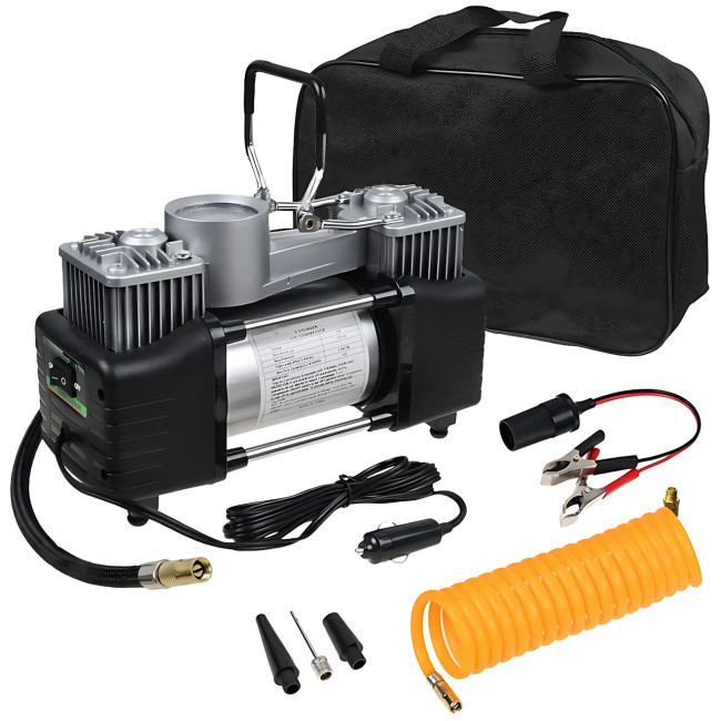 Компресор автомобільний двопоршневий Air Compressor 12v 628-4x4