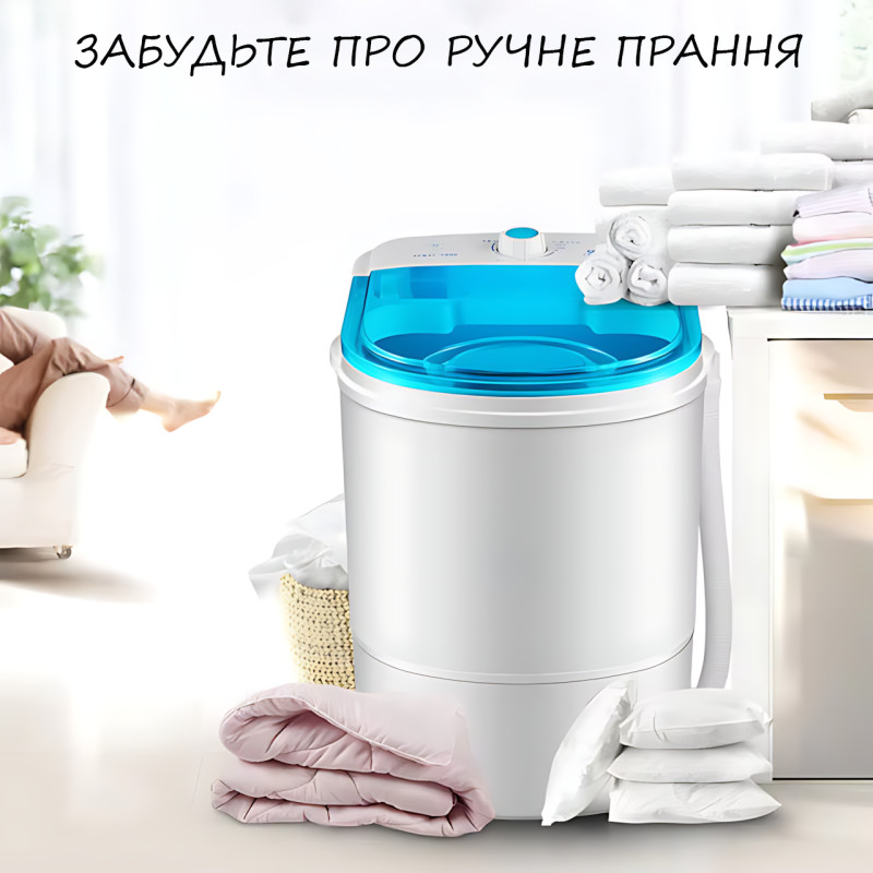 Пральна мінімашина напівавтомат, завантаження до 4.5 кг, 260 Вт, IPX4, механічне керування фото - 8