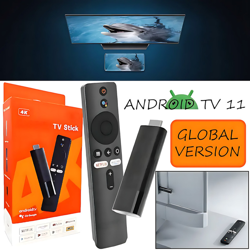 Смарт-тв-приставка Mi TV Stick 4K Android 11, 2+16 Гб, Global, NETFLIX, Smart-stick медіаплеєр фото - 8
