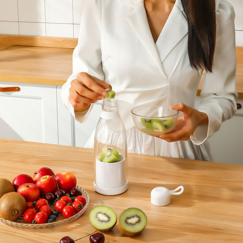 Портативный блендер-бутылка Mini Juicer на 350 мл фото - 7