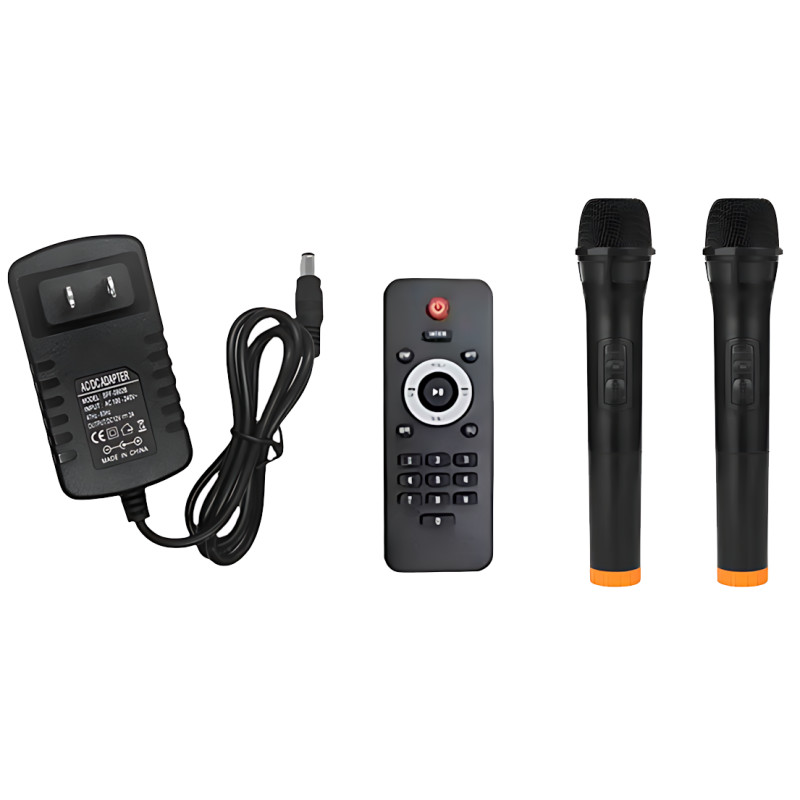 Портативная Bluetooth-колонка TTD-1002 – стерео звук 40 Вт, 2 микрофона, пульт д/у, USB/FM/AUX/TF-карты фото - 8