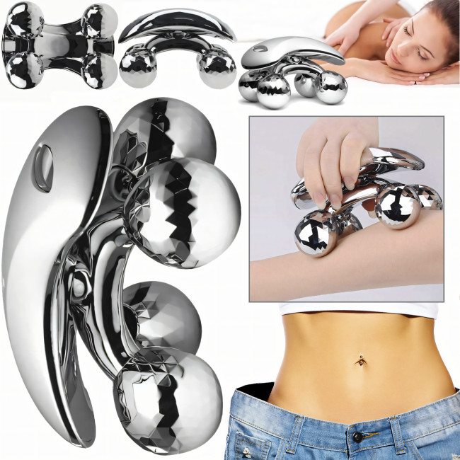 Ліфтинг 4D Massager для обличчя і тіла, масажер ролик для тіла AND LY587, 4 масажні головки, водонепроникний
