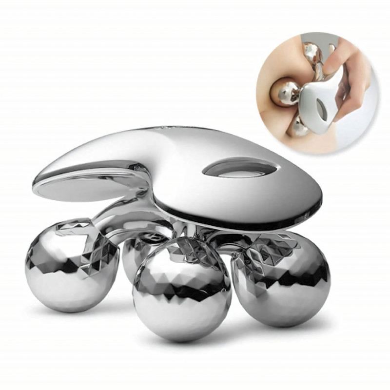 Ліфтинг 4D Massager для обличчя і тіла, масажер ролик для тіла AND LY587, 4 масажні головки, водонепроникний фото - 5