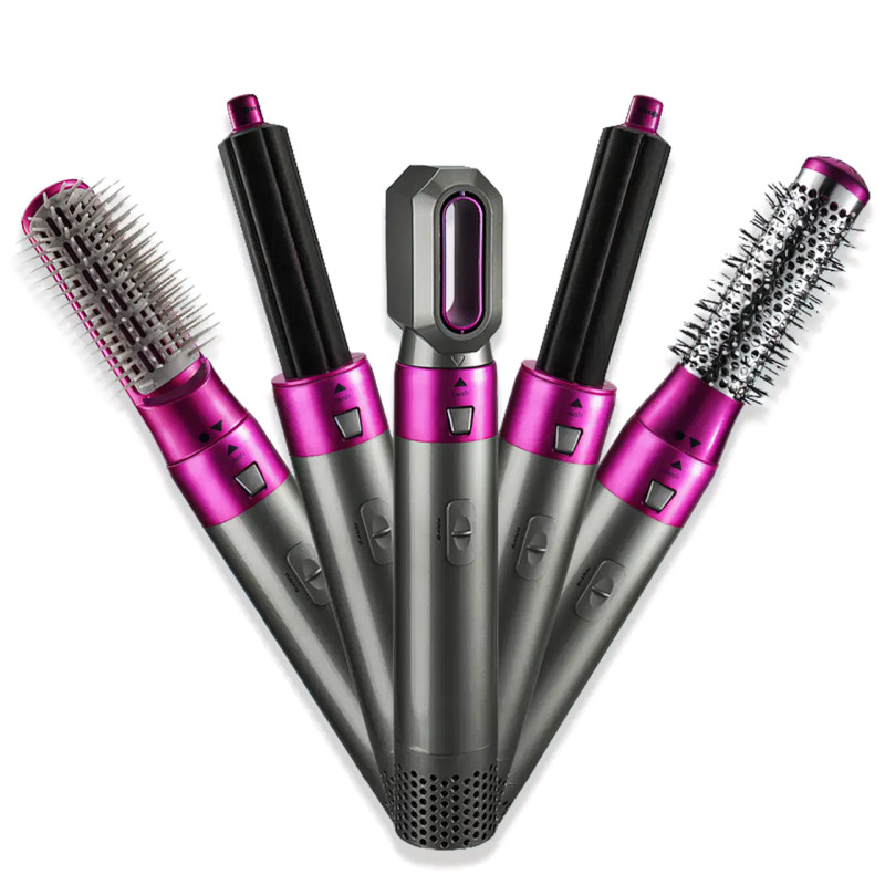 Мультистайлер Hot Air Styler 5в1 для завивання та випрямлення волосся, 1000 Вт, 5 насадок, з кейсом фото - 3